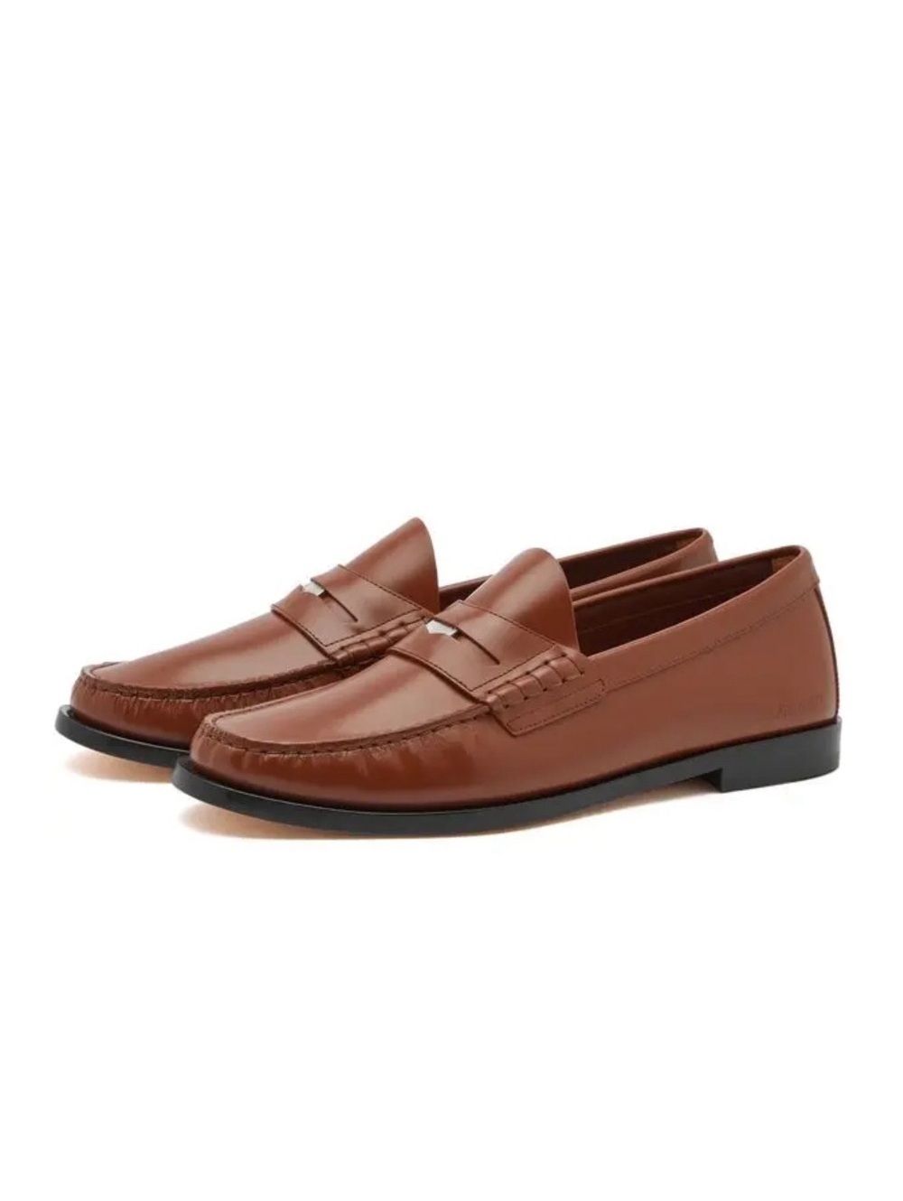 Burberry Brown Coin Loafers in Warm Oak Brown, Size EU42 UK8 US9 New w/Dust Bag
